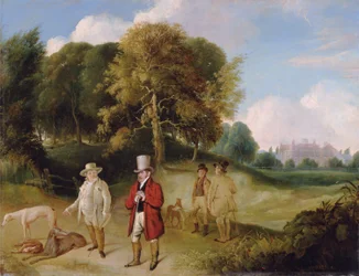 J.M.W. Turner und Walter Fawkes in Farnley Hall
